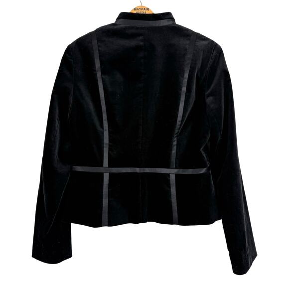 Y2K Nine West Jacket Women Medium Velvet Whimsigoth Grunge Witchy Steampunk Vamp - Picture 4 of 7